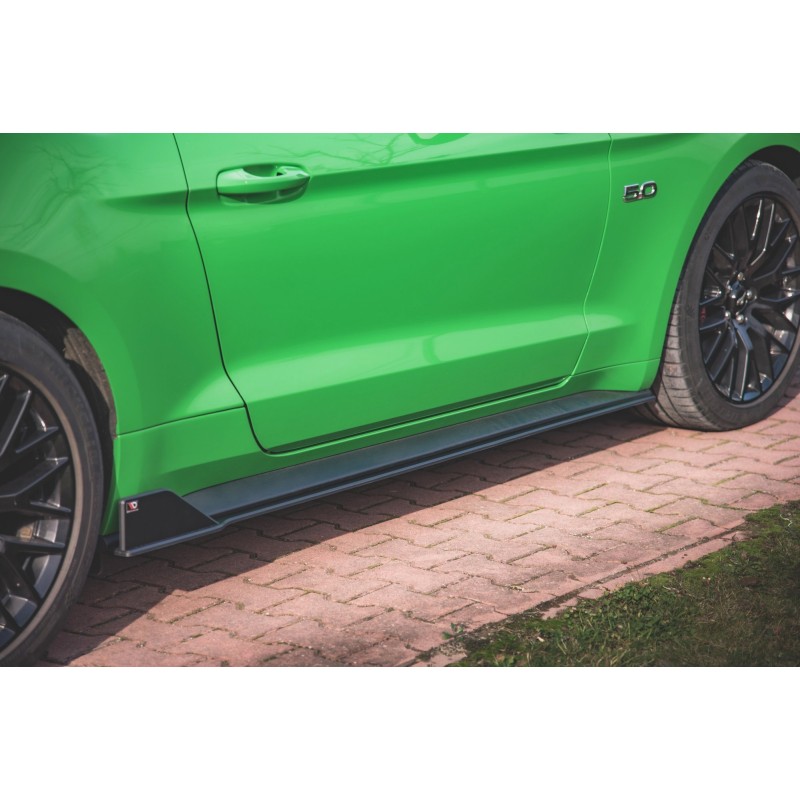Street Pro Side Skirts Diffusers V.2 Ford Mustang GT Mk6 Facelift a 505,66 € uniw-FOMU6FGTCNC-SD2BRB*13018 chez CAROU TUNING
