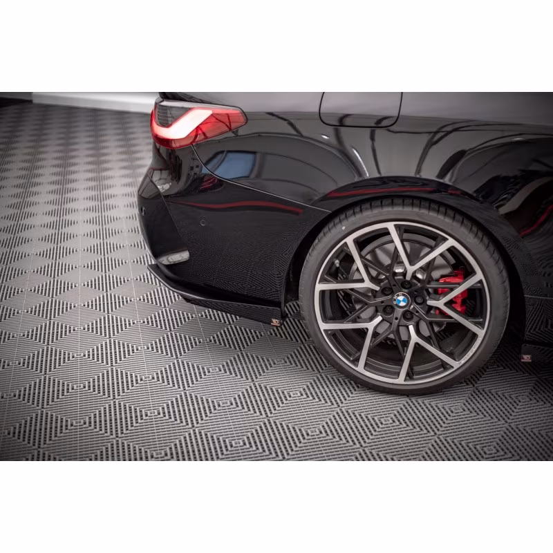 Street Pro Rear Side Splitters + Flaps BMW 4 M-Pack G22 a 313,13 € uniw-BM4G22MPACKCNC-RSD1BRB+RSF1G*13552 chez CAROU TUNING
