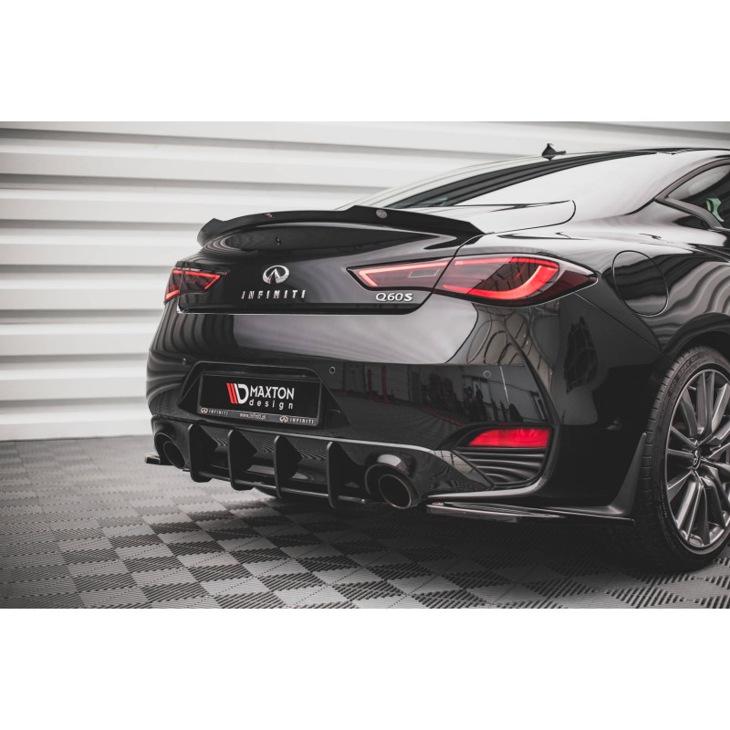 Street Pro Rear Diffuser Infiniti Q60 S Mk2 a 442,19 € uniw-INQ60S2CNC-RS1B+BRBI*13712 chez CAROU TUNING