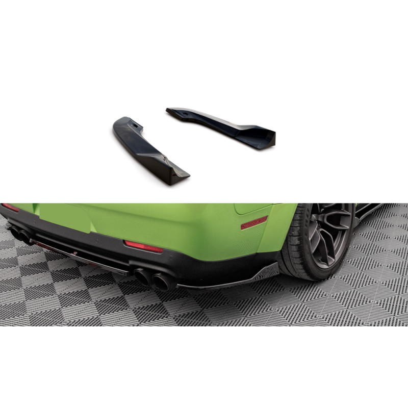 Rear Side Splitters Dodge Challenger SRT Hellcat Widebody Mk3 a 188,30 € uniw-DO-CHL-3F-SRT-HC-RSD1G*13876 chez CAROU TUNING
