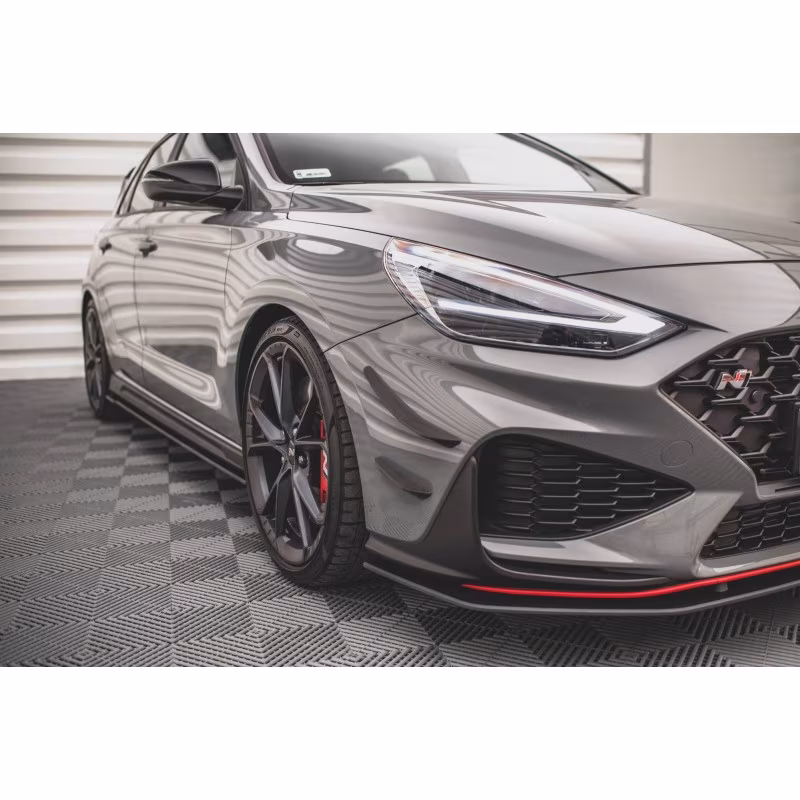 Front Bumper Wings (Canards) Hyundai I30 N Hatchback/Fastback Mk3 Facelift a 209,46 € uniw-HY-I30-3F-N-CAN1*13909 chez CAROU TUNING