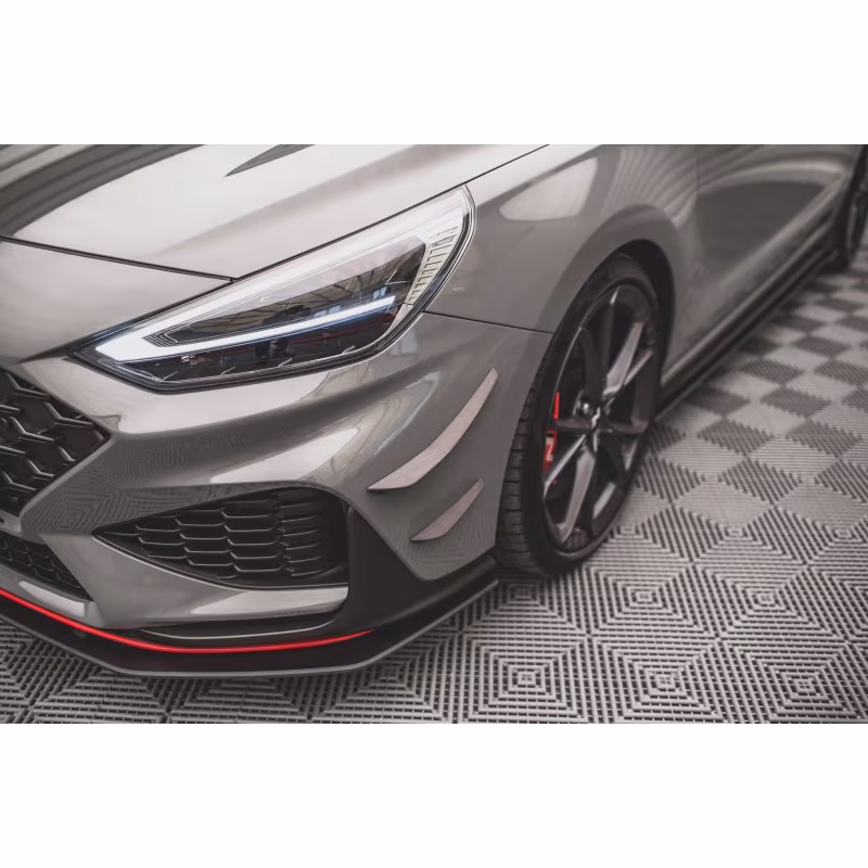 Front Bumper Wings (Canards) Hyundai I30 N Hatchback/Fastback Mk3 Facelift a 209,46 € uniw-HY-I30-3F-N-CAN1*13909 chez CAROU TUNING