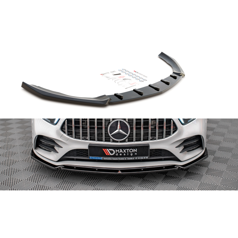 Front Splitter V.4 Mercedes A35 AMG / AMG-Line W177 a 421,03 € uniw-ME-A-177-AMGLINE-FD1G*14339 chez CAROU TUNING