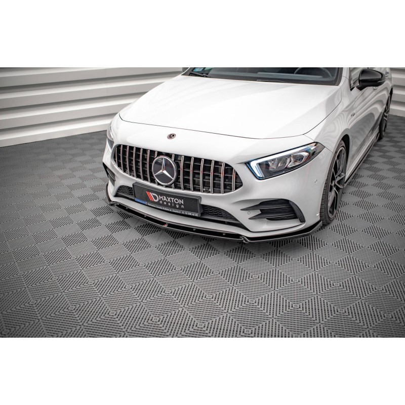 Front Splitter V.4 Mercedes A35 AMG / AMG-Line W177 a 421,03 € uniw-ME-A-177-AMGLINE-FD1G*14339 chez CAROU TUNING