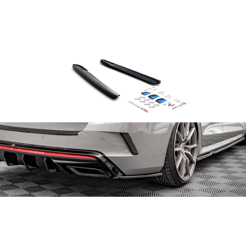 Rear Side Splitters V.3 Skoda Octavia RS Mk4 a 188,30 € uniw-SK-OC-4-RS-RSD3G*14620 chez CAROU TUNING