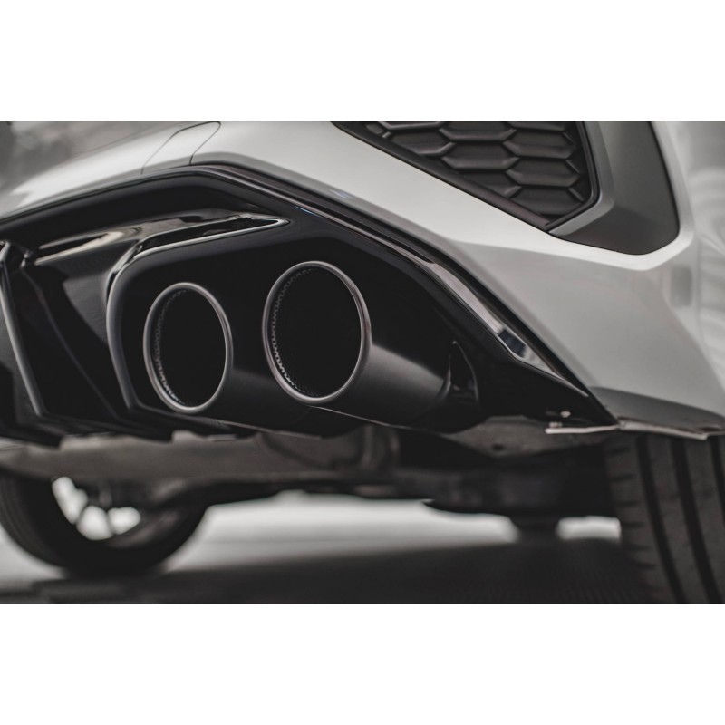 Rear Valance + Exhaust Ends Imitation Audi A3 S-Line Sportback 8Y a 875,92 € uniw-AU-A3-8Y-SLINE-RS1G+CHROME*14814 chez CAROU TUNING