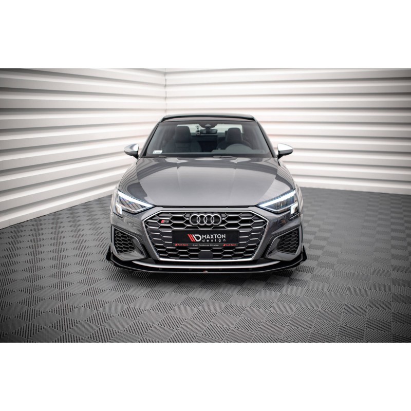 Street Pro Front Splitter + Flaps Audi S3 / A3 S-Line 8Y a 482,39 € uniw-AUA38YSLINECNC-FD1B+FSF1G*14899 chez CAROU TUNING