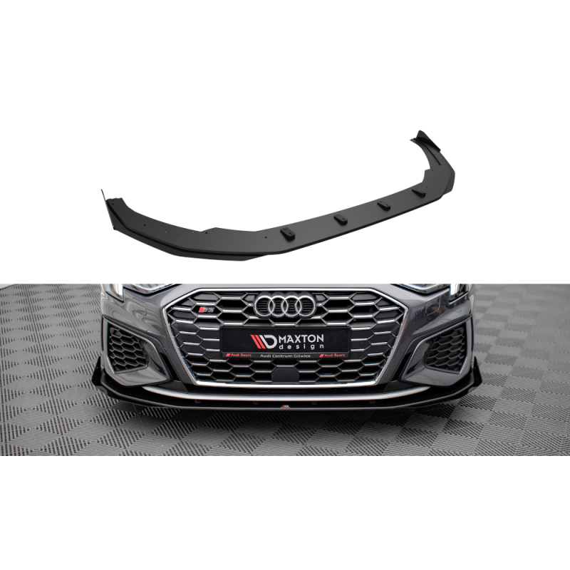Street Pro Front Splitter + Flaps Audi S3 / A3 S-Line 8Y a 567,02 € uniw-AUA38YSLINECNC-FD1BRB+FSF1G*14900 chez CAROU TUNING