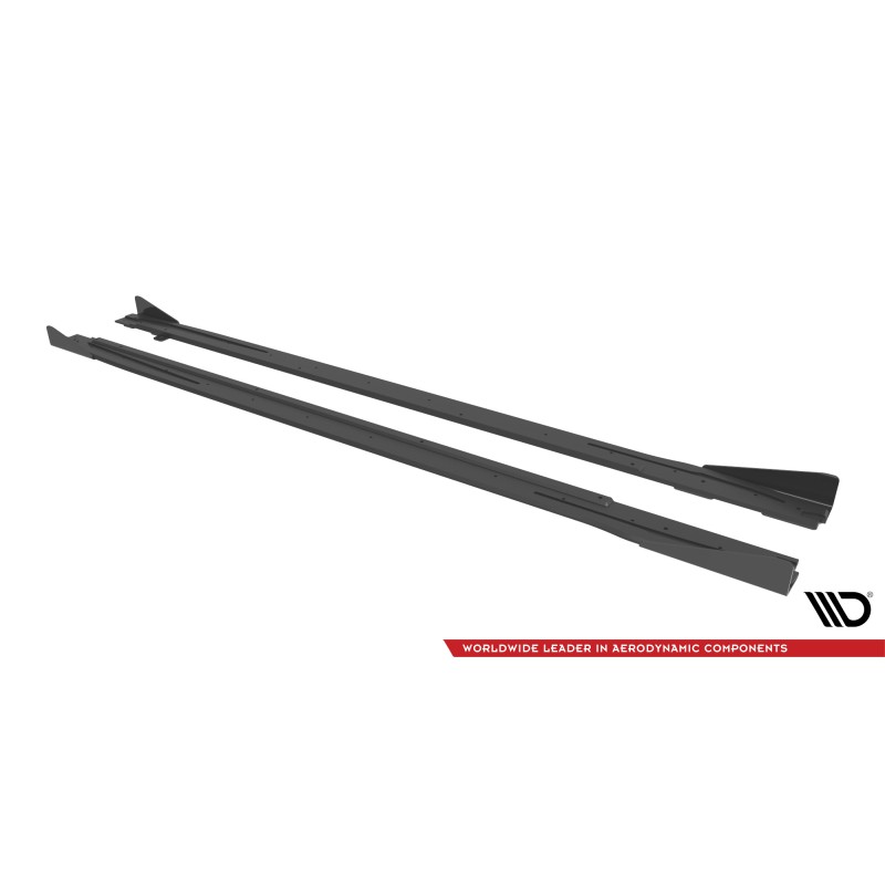 Street Pro Side Skirts Diffusers + Flaps Audi S3 / A3 S-Line 8Y a 482,39 € uniw-AUA38YSLINECNC-SD1B+SRF1G*14902 chez CAROU TUNING