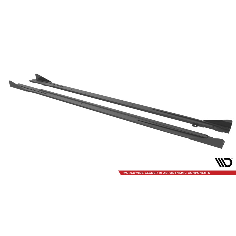 Street Pro Side Skirts Diffusers + Flaps Audi S3 / A3 S-Line 8Y a 482,39 € uniw-AUA38YSLINECNC-SD1B+SRF1G*14902 chez CAROU TUNING
