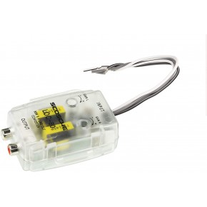 Bas Niveau Convertisseur de sortie de ligne Amplificateur réglable  câble de haut-parleur 2 canaux vers adaptateur RCABas Niveau convertisseur de sortie de ligne Amplificateur réglable  câble de haut-parleur 2 canaux vers adaptateur RCA