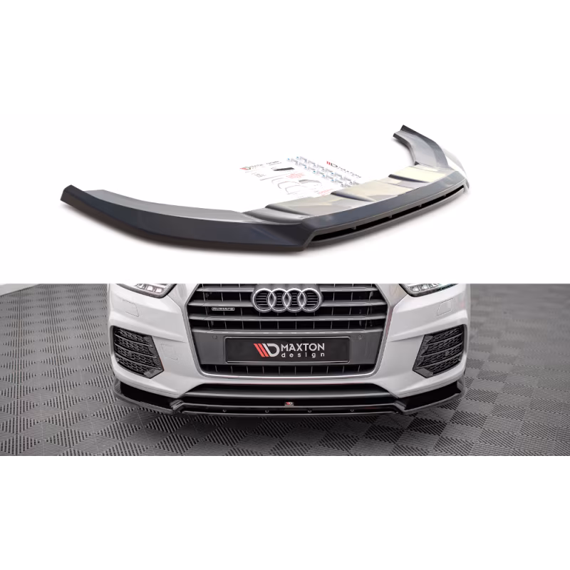 Front Splitter V.2 Audi Q3 Sport 8U Facelift a 526,82 € uniw-AU-Q3-1F-SLINE-FD2G+FD2RG*15064 chez CAROU TUNING