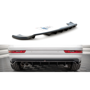 Rear Splitter (with vertical bars) Audi Q3 Sport 8U Facelift a 526,82 € uniw-AU-Q3-1F-SLINE-RD1G+RD2G*15068 chez CAROU TUNING