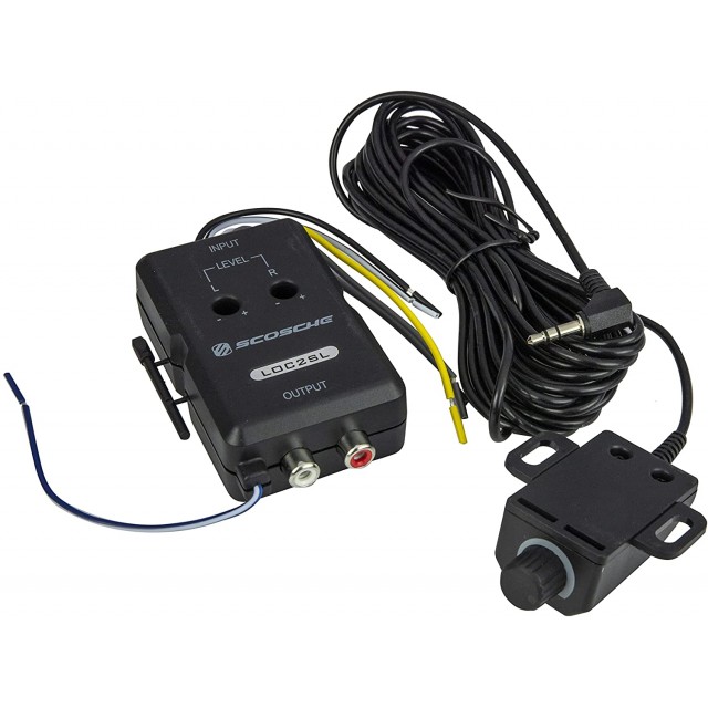 Bas niveau convertisseur de sortie de ligne Amplificateur réglable 2 Canaux + remote a 45,00 € LOC2SL chez CAROU TUNING