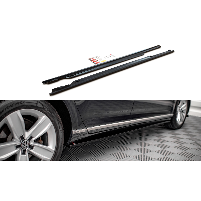Side Skirts Diffusers Volkswagen Passat B8 Facelift a 421,03 € uniw-VW-PA-B8F-SD1G*15315 chez CAROU TUNING