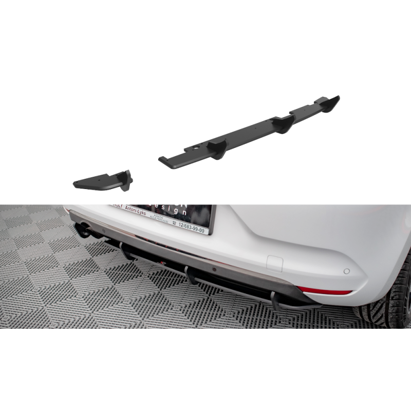 Street Pro Rear Diffuser Renault Clio Mk5 a 442,19 € uniw-RECL5CNC-RS1BRB*15351 chez CAROU TUNING