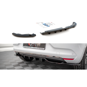 Rear Splitter (with vertical bars) Renault Clio Mk5 a 421,03 € uniw-RE-CL-5-RSD1G+RD1G*15362 chez CAROU TUNING