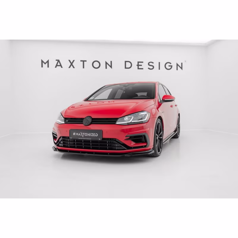 Front Splitter V.9 VW Golf 7 R / R-Line Facelift a 421,03 € uniw-VW-GO-7F-R-FD9G*10743 chez CAROU TUNING