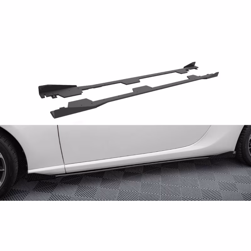 Street Pro Side Skirts Diffusers + Flaps Subaru BRZ Mk1 / Mk1 Facelift a 482,39 € uniw-SUBRZ1FCNC-SD1B+SF1G*15959 chez CAROU TUNING
