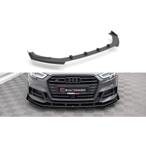 Street Pro Front Splitter V.1 + Flaps Audi S3 / A3 S-Line Sportback 8V Facelift a 567,02 € uniw-AUS33FSBCNC-FD1BRB+FSF1G*16268 chez CAROU TUNING
