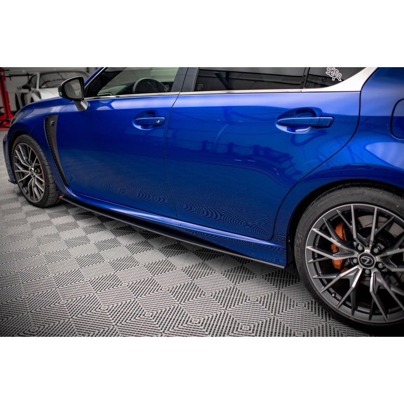 Street Pro Side Skirts Diffusers Lexus GS F Mk4 Facelift a 442,19 € uniw-LEGSF4FCNC-SD1BRB*16333 chez CAROU TUNING