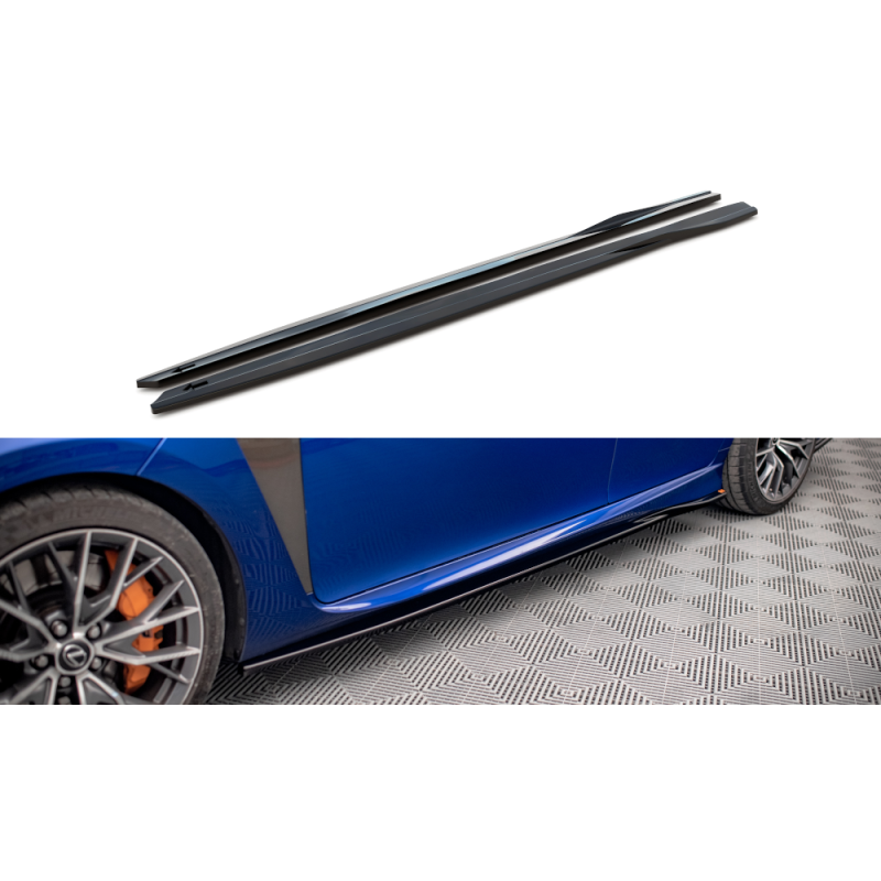 Side Skirts Diffusers Lexus GS F Mk4 Facelift a 421,03 € uniw-LE-GSF-4F-SD1G*16357 chez CAROU TUNING