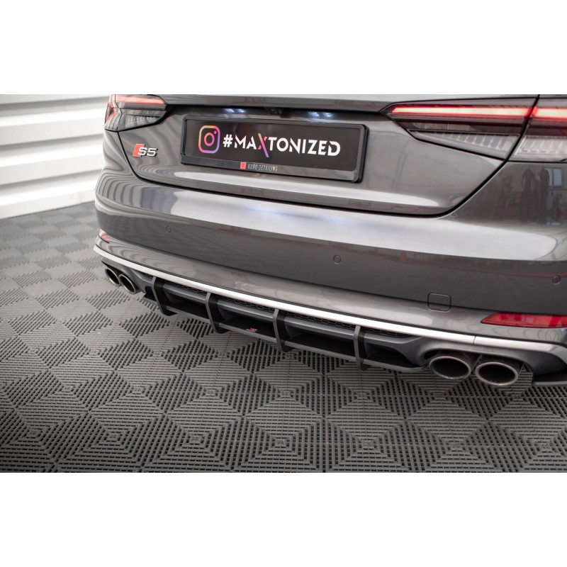 Street Pro Rear Diffuser Audi S5 Coupe / Sportback F5 a 442,19 € uniw-AUS52CNC-RS1B+BRBI*16786 chez CAROU TUNING