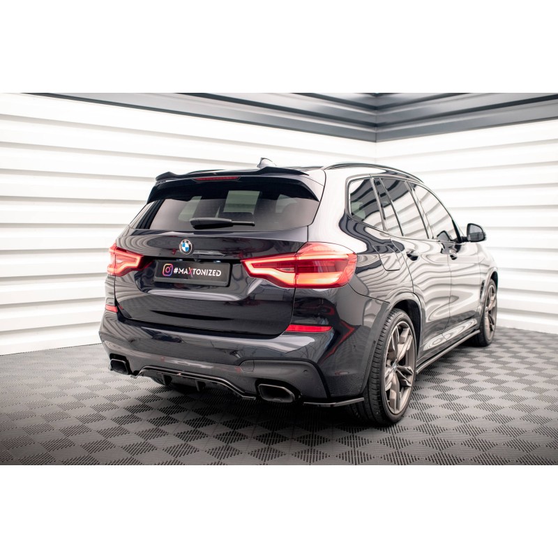 Rear Splitter (with vertical bars) BMW X3 M40i / M40d G01 a 376,60 € uniw-BM-X3-01-M40-RD1G+RD2G*16808 chez CAROU TUNING