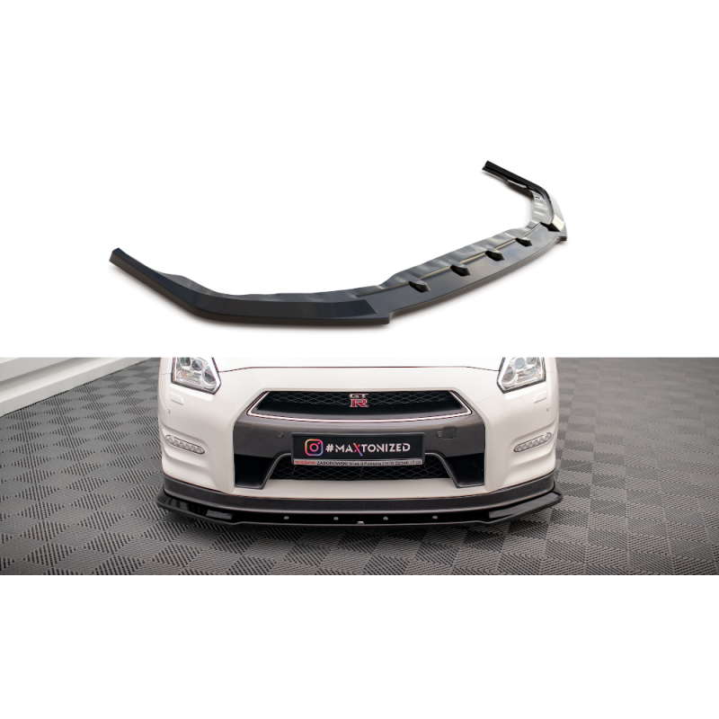 Front Splitter Nissan GTR R35 Facelift a 421,03 € uniw-NI-GTR-4F2-FD1G*16882 chez CAROU TUNING