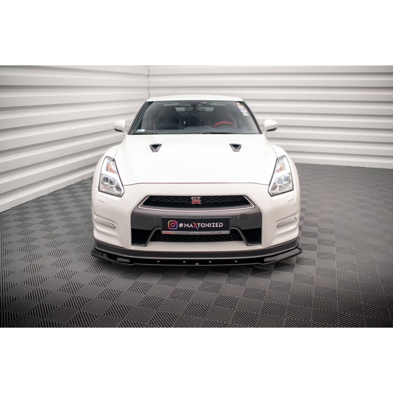 Front Splitter Nissan GTR R35 Facelift a 421,03 € uniw-NI-GTR-4F2-FD1G*16882 chez CAROU TUNING
