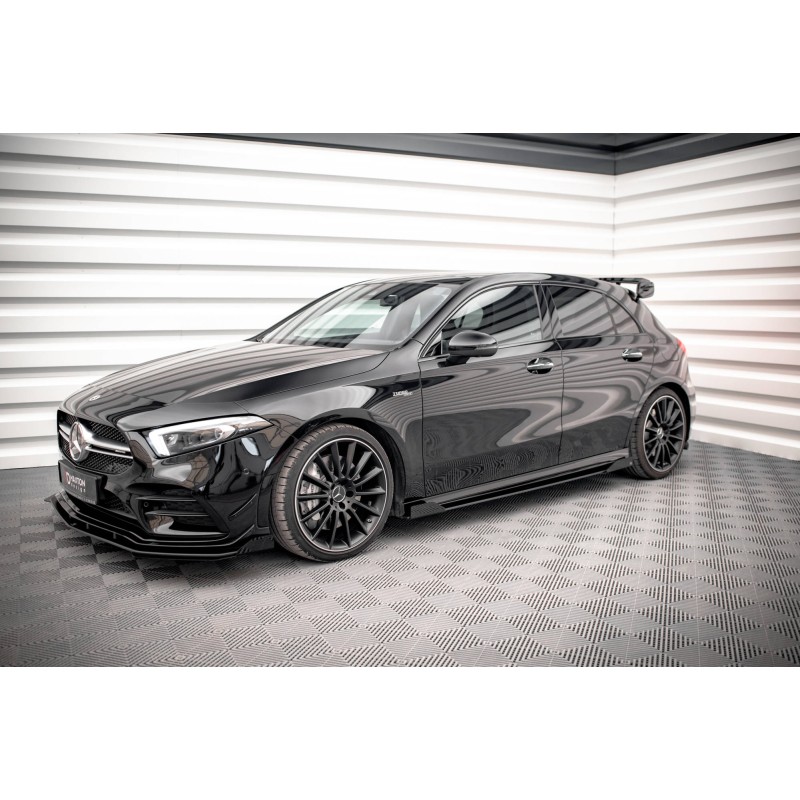 Street Pro Side Skirts Diffusers + Flaps Mercedes A35 AMG / AMG-Line Aero Pack W177 a 482,39 € uniw-MEA17735CNC-SD1B+SF1G*17020 chez CAROU TUNING