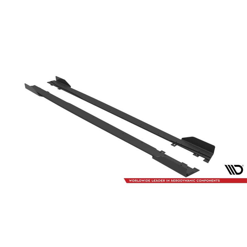 Street Pro Side Skirts Diffusers + Flaps Mercedes A35 AMG / AMG-Line Aero Pack W177 a 482,39 € uniw-MEA17735CNC-SD1B+SF1G*17020 chez CAROU TUNING