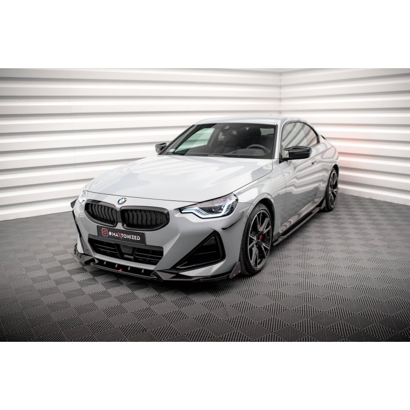 Front Splitter V.2 + Flaps BMW 2 Coupe M-Pack / M240i G42 a 526,82 € uniw-BM-2-42-MPACK-FD2G+FSF1B*17620 chez CAROU TUNING