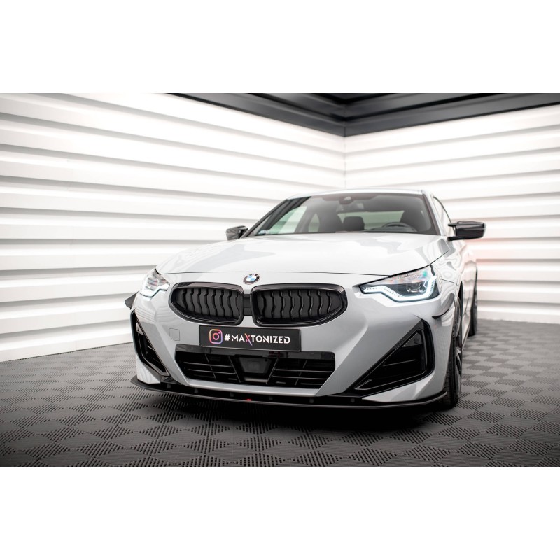 Street Pro Front Splitter BMW 2 Coupe M-Pack / M240i G42 a 357,56 € uniw-BM242MPACKCNC-FD1B*17672 chez CAROU TUNING