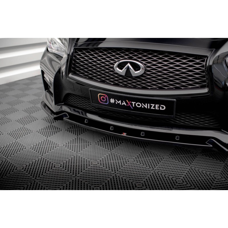 Front Splitter V.2 Infiniti Q50 S Mk1 a 421,03 € uniw-IN-Q50S-1-FD2G*17775 chez CAROU TUNING