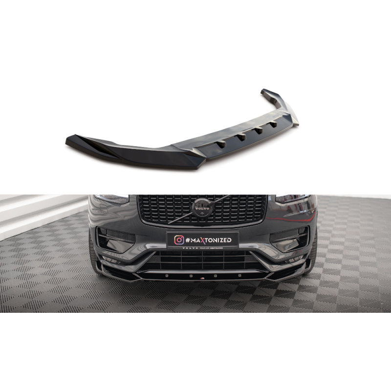 Front Splitter V.1 Volvo XC90 R-Design Mk2 Facelift a 421,03 € uniw-VO-XC90-2F-RDESIGN-FD1G*17941 chez CAROU TUNING