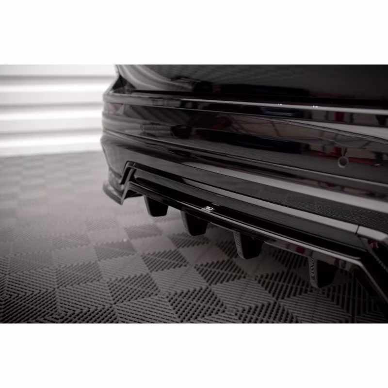 Rear Splitter (with vertical bars) Volvo XC60 R-Design Mk2 Facelift a 526,82 € uniw-VO-XC60-2F-RDESIGN-RD1G+RD2G*17976 chez CAROU TUNING