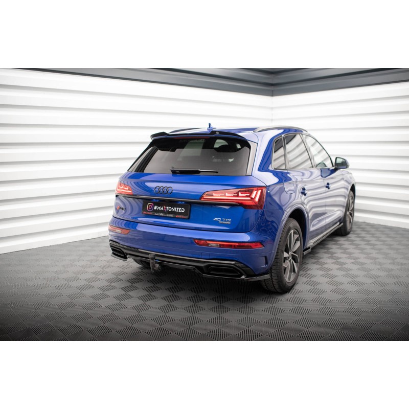 Rear Splitter (with vertical bars) Audi Q5 S-Line SUV Mk2 Facelift a 526,82 € uniw-AU-Q5-2F-SLINE-RD1G+RD2G*18449 chez CAROU TUNING