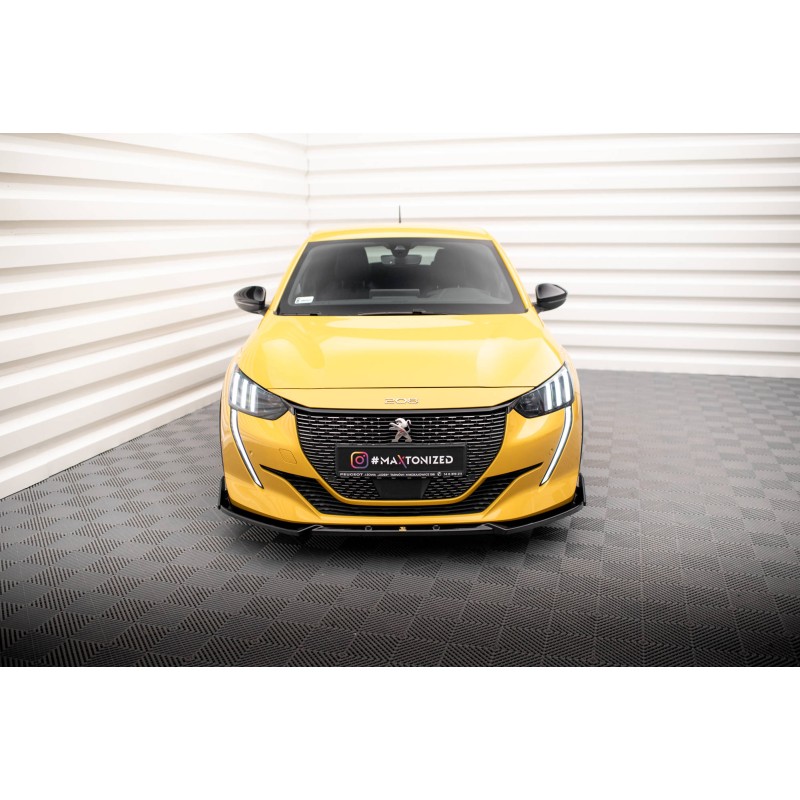 Front Splitter V.1 + Flaps Peugeot 208 GT Mk2 a 526,82 € uniw-PE-208-2-GT-FD1G+FSF1B*18489 chez CAROU TUNING