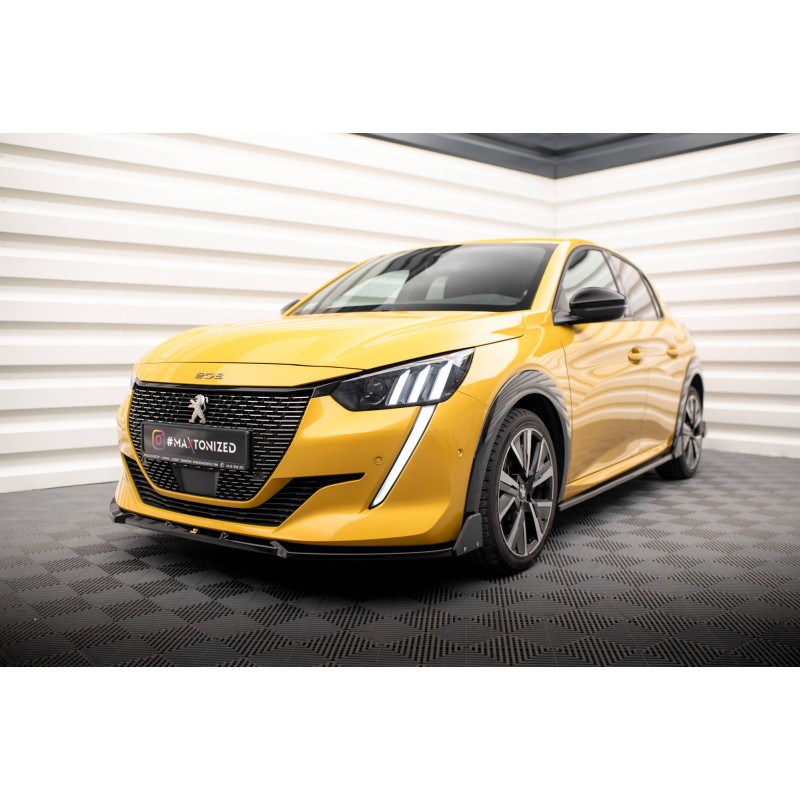 Front Splitter V.1 + Flaps Peugeot 208 GT Mk2 a 526,82 € uniw-PE-208-2-GT-FD1G+FSF1B*18489 chez CAROU TUNING