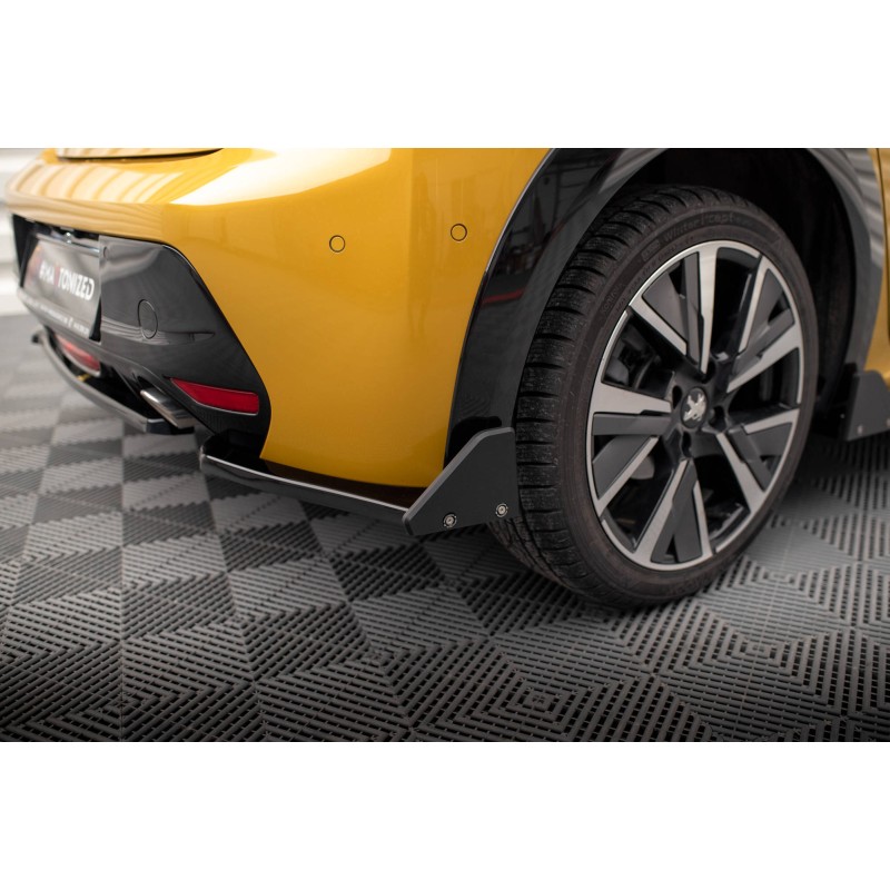 Rear Side Splitters V.1 + Flaps Peugeot 208 GT Mk2 a 526,82 € uniw-PE-208-2-GT-RSD1G+RSF1B*18498 chez CAROU TUNING