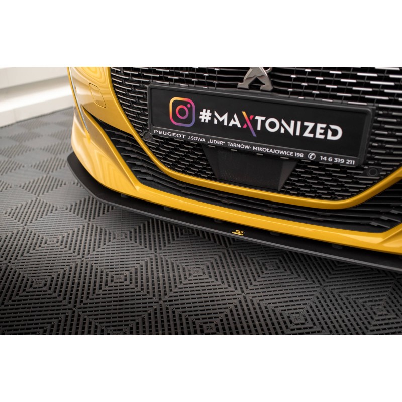 Street Pro Front Splitter Peugeot 208 GT Mk2 a 357,56 € uniw-PE2082GTCNC-FD1B*18507 chez CAROU TUNING