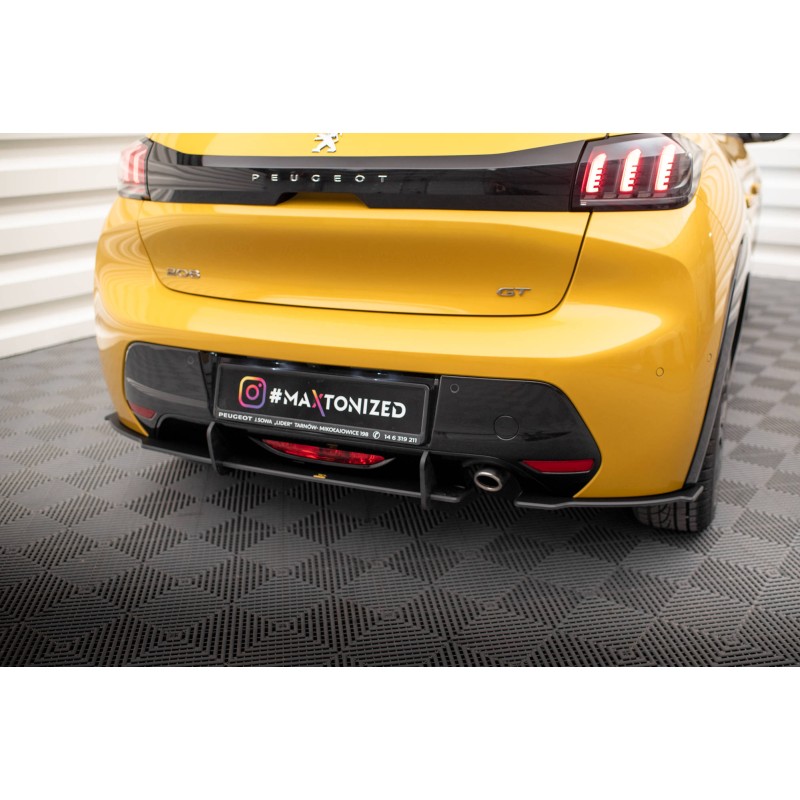 Street Pro Rear Side Splitters Peugeot 208 GT Mk2 a 357,56 € uniw-PE2082GTCNC-RS1B*18513 chez CAROU TUNING