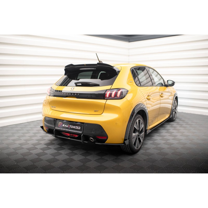Street Pro Rear Side Splitters + Flaps Peugeot 208 GT Mk2 a 609,34 € uniw-PE2082GTCNC-RS1BRB+RSF1G*18536 chez CAROU TUNING
