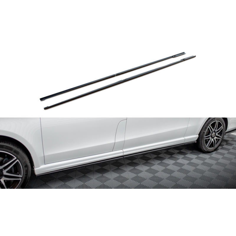 Side Skirts Diffusers Mercedes-Benz V-Class Extra Long AMG-Line W447 a 526,82 € uniw-ME-V-447F-AMGLINE-XL-SD1A+B+CG*18788 chez CAROU TUNING