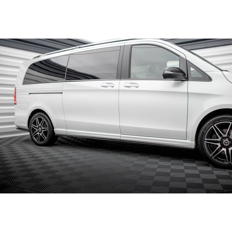 Side Skirts Diffusers Mercedes-Benz V-Class Extra Long AMG-Line W447 a 526,82 € uniw-ME-V-447F-AMGLINE-XL-SD1A+B+CG*18788 chez CAROU TUNING