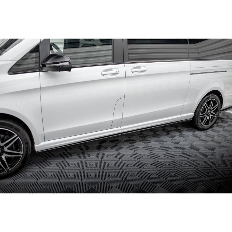 Side Skirts Diffusers Mercedes-Benz V-Class Extra Long AMG-Line W447 a 526,82 € uniw-ME-V-447F-AMGLINE-XL-SD1A+B+CG*18788 chez CAROU TUNING