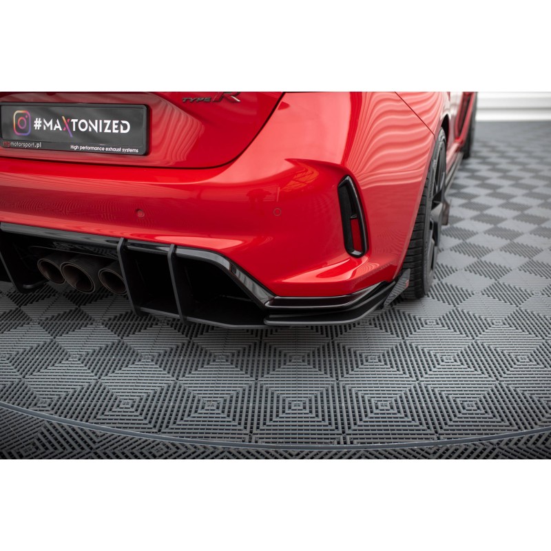 Street Pro Rear Side Splitters + Flaps Honda Civic Type-R Mk 11 a 609,34 € uniw-HOCI11TYPERCNC-RSD1B+BRBI+RSF1G*18822 chez CAROU TUNING