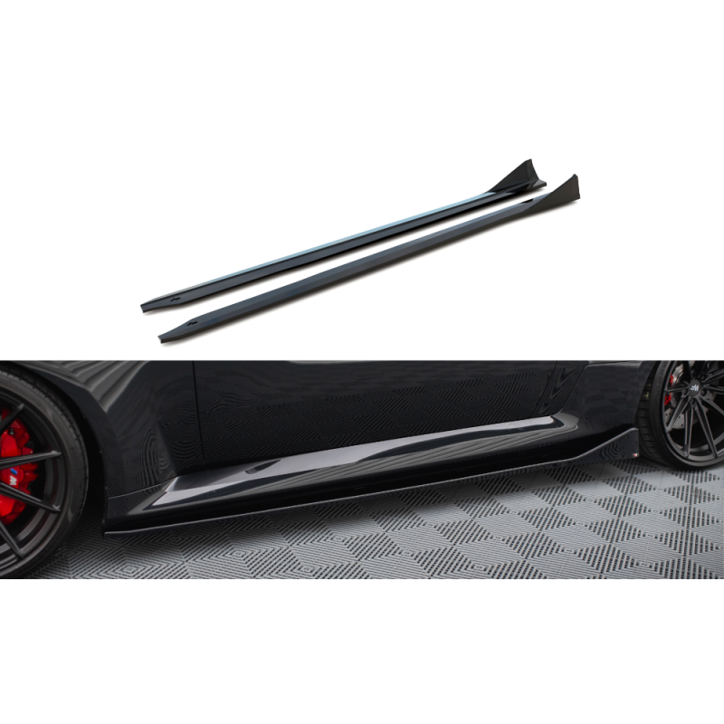 Side Skirts Diffusers V.4 BMW M2 G87 a 421,03 € uniw-BM-M2-G87-SD4G*18886 chez CAROU TUNING