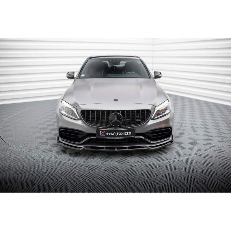 Front Splitter V.2 Mercedes-AMG C63 Sedan / Estate W205 Facelift a 421,03 € uniw-ME-C-205F-63-FD2G*18962 chez CAROU TUNING